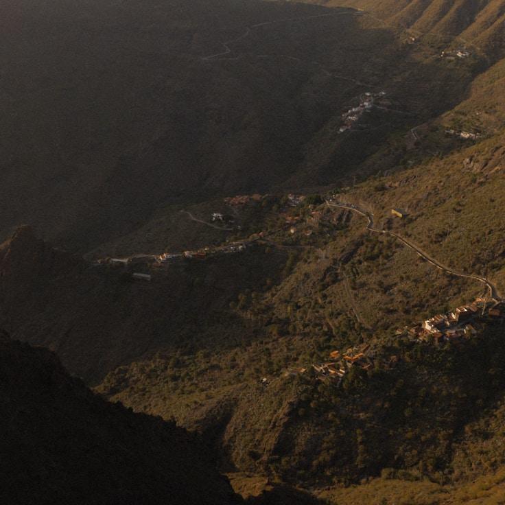 Entertainment zone at night in Canada